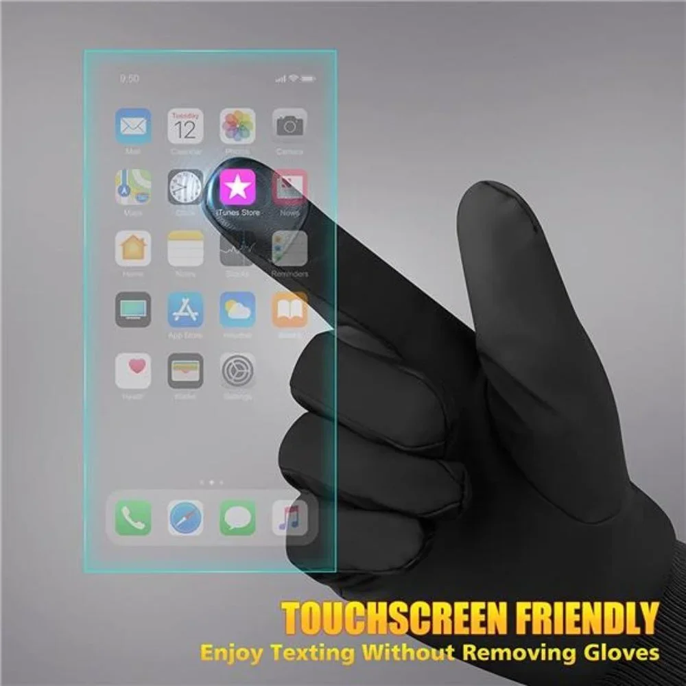 Unisex Winter Gloves Waterproof Snow Warm Gloves Touchscreen Finger